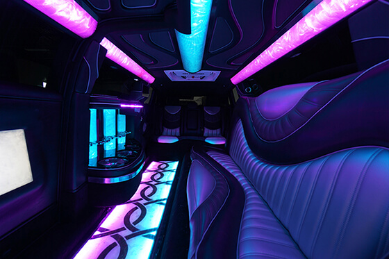 Austin limo service interior